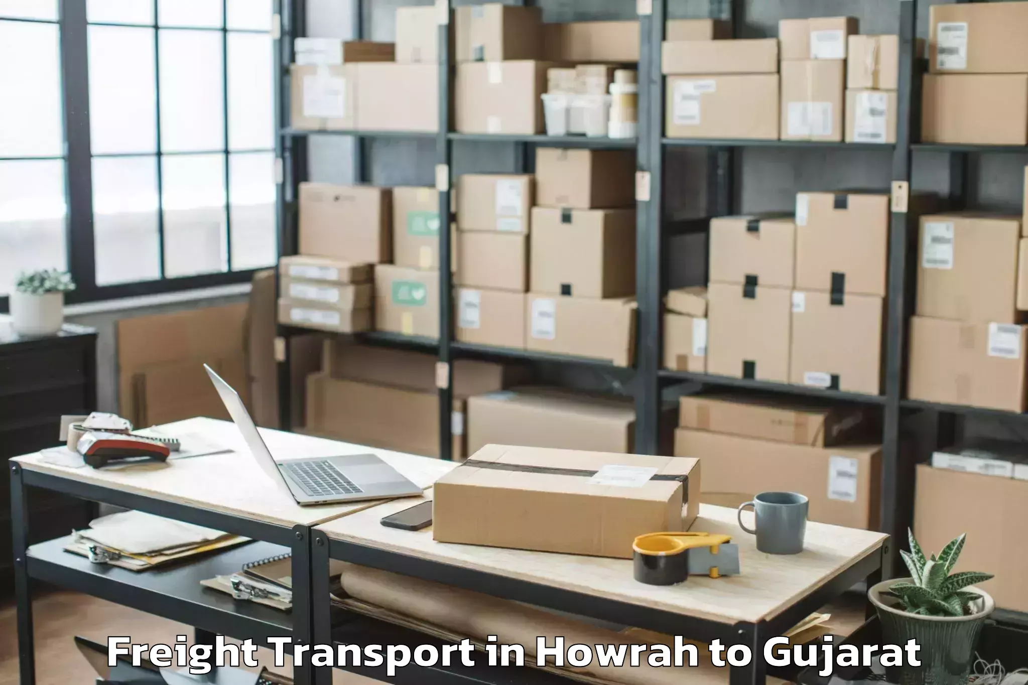 Get Howrah to Visnagar Freight Transport